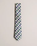 Ted Baker House Check  Tie & Tie Bar Set - Moryl/Dk-Blue - One Size / 264855