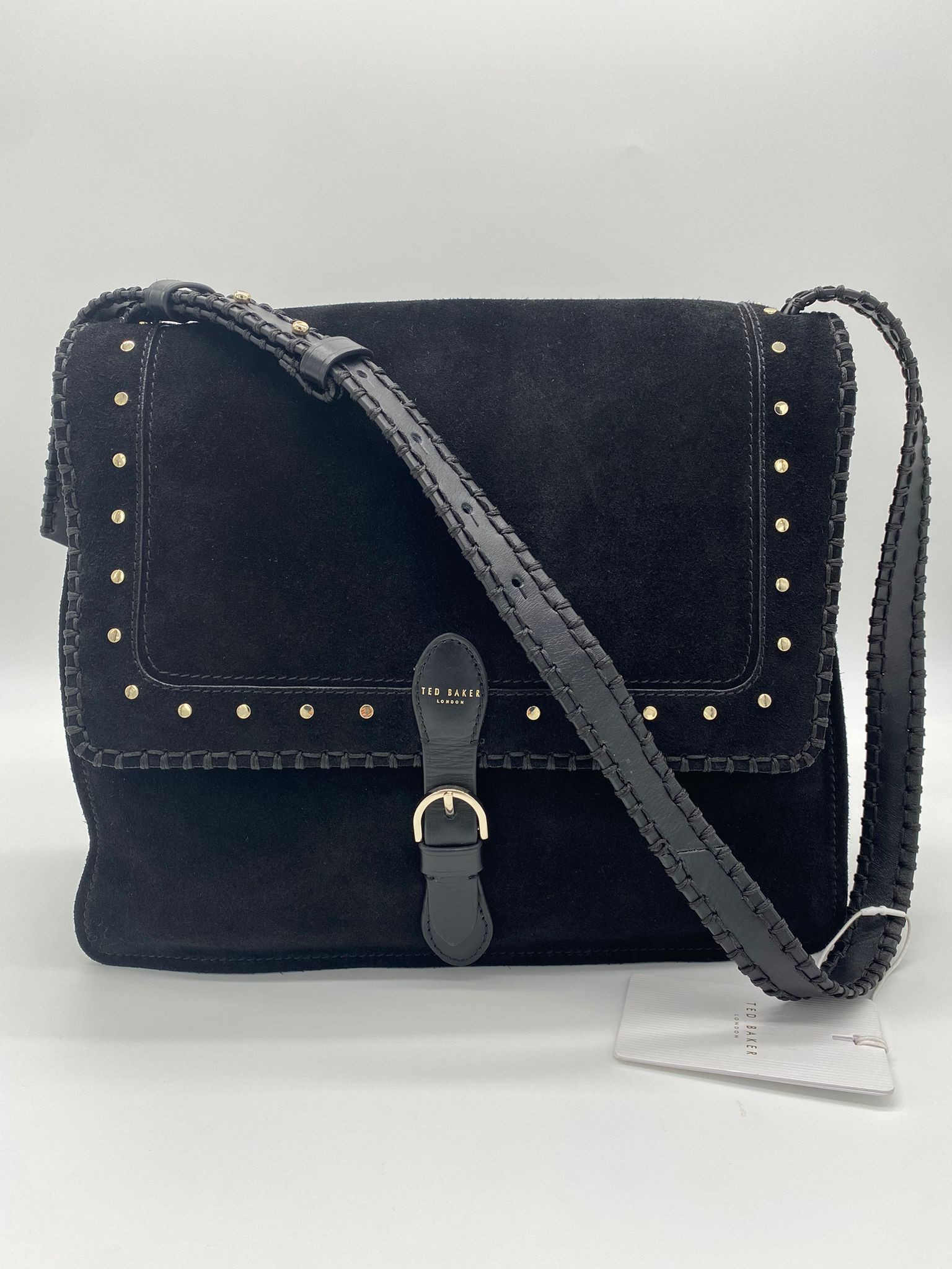 Ted baker outlet grey suede bag