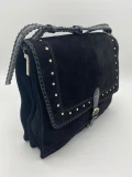 Ted Baker Elevated Suede Studded Shoulder Bag - Kalrisi / Black - Medium 256170