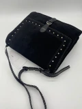 Ted Baker Elevated Suede Studded Shoulder Bag - Kalrisi / Black - Medium 256170