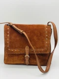 Ted Baker Elevated Suede Studded  Shoulder Bag - Kalrisi / Brown - Medium