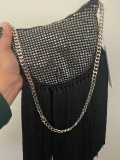 Ted Baker  Diamante Detail Tassel Evening Bag - Tarla / Black - One Size