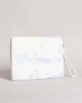 Ted Baker New Romantic Saffiano Pouch / Wrislet - Kaida / White - One Size / 260678