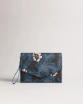 TED BAKER POUCH / WRISLET - BLUE - ONE SIZE