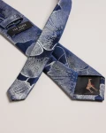 Ted Baker Textured Silk Tie - Florren / Navy - One Size