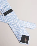 Ted Baker Chevron Stripe Tie - Chevie / Light Blue - One Size