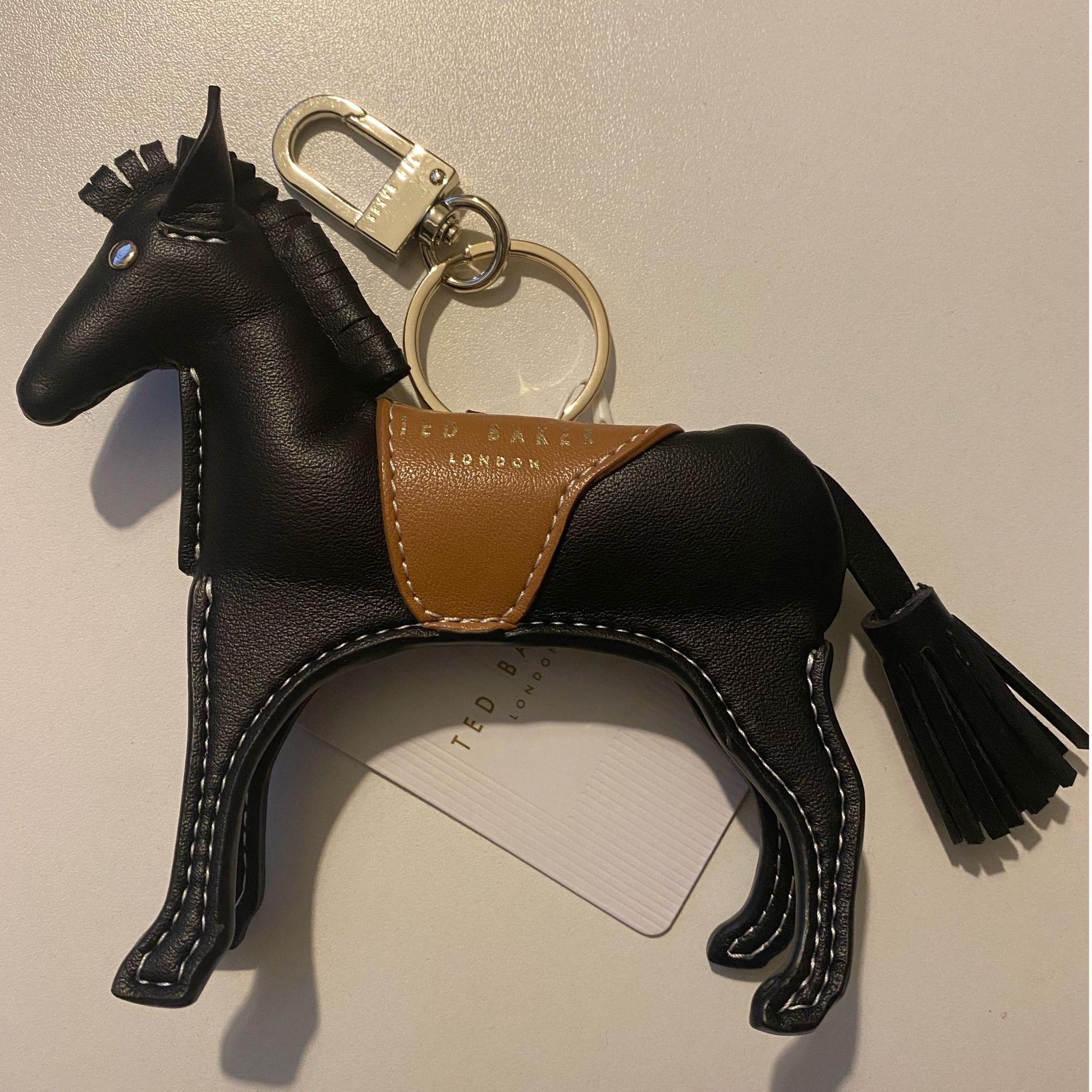 Ted Baker Key Ring - Horse / Black - One Size