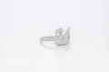 Swarovski Iconic Swan Ring - Cry / Rhs - 5258398 / Size 48