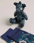 Ted Baker Sock & Teddy Gift Set - Perriia / Dk-Blue - One Size / 264970