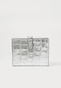 Michael Kors Md Tab Passport Holder - Silver - 32F4S8EF6K / 14 X 11 CM
