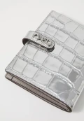 Michael Kors Md Tab Passport Holder - Silver - 32F4S8EF6K / 14 X 11 CM