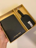 Michael Kors Passport Holder & Luggage Tag Set - Black - One Size 35H1GGZD8L