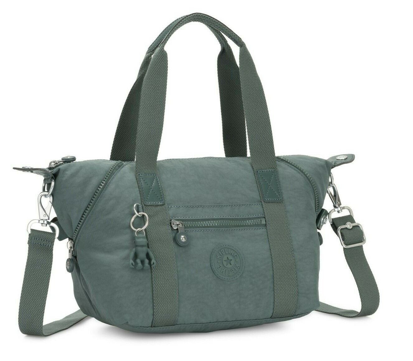 Kipling Art Tote Handbag with long strap - Light Aloe - Mini