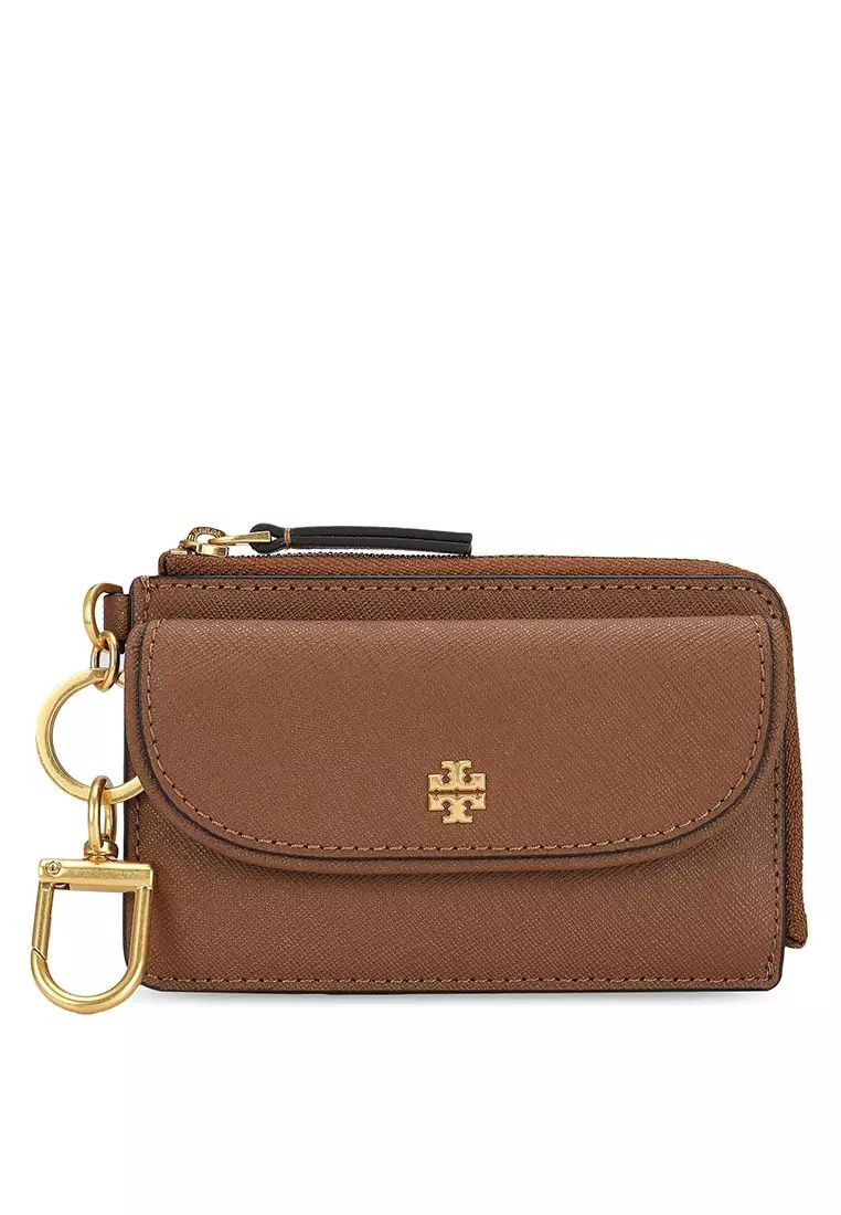 Tory Burch Emerson Zip Card Case - Moose - 144673