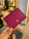 TORY BURCH EMERSON CARD CASE - PRICKLY PEAR - ONE SIZE / 136101