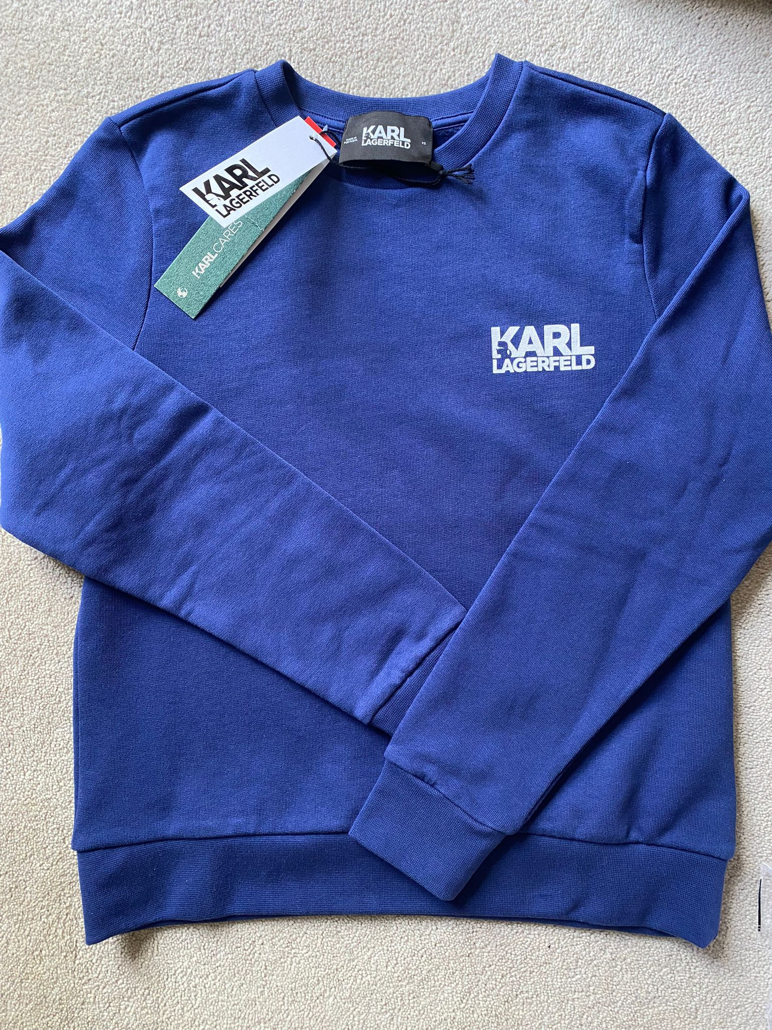 Karl Lagerfeld Sweatshirt - LNS Navy / 22WW1815 - Size Xs