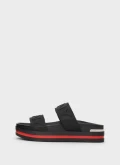 DKNY Tee Double Band Sandal - K1229570/Emb Logo Black - US 9/ UK 6.5/ EUR 40