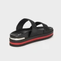 DKNY Tee Double Band Sandal - K1229570/Emb Logo Black - US 9/ UK 6.5/ EUR 40