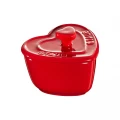 Staub Heart Cocotte Ceramic Set of 2 - Cherry - 8cm/ XS MINI