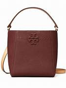 Tory Burch Mcgraw Bucket Bag - Wine - 152232 / Small