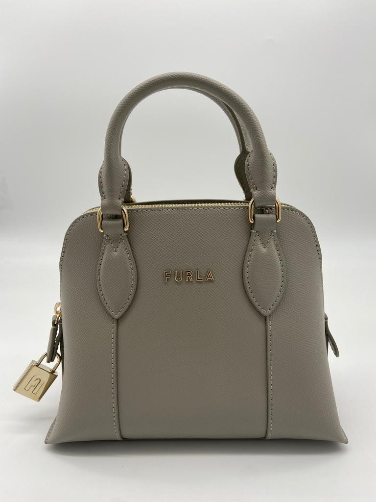 Furla Vittoria Dome - Marmo - Small With Long Strap