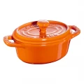 Staub Oval Cocotte Ceramic - Orange - 11cm / 4.25''