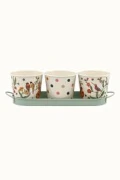 Cath Kidston Set Of 3 Herb Pots Summer Birds - Green - One Size