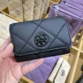 Tory Burch Willa Card Holder - Matte Black - One Size 142496