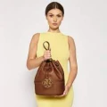 Tory Burch Miller Bucket Bag With Long Strap - Light Umber - One Size 79323