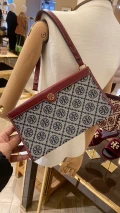 Tory Burch T Monogram Jacquard - Juneberry - Mini Pouchette 82933