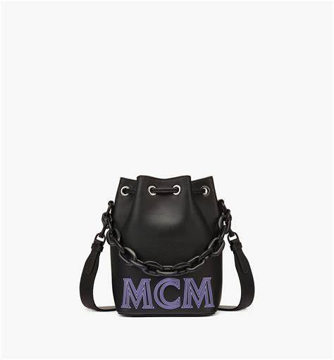 MCM Crossbody - Drawstring Black - Mini