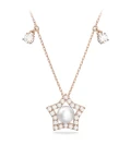 SWAROVSKI NECKLACE - WHITE/ROS - 5645382