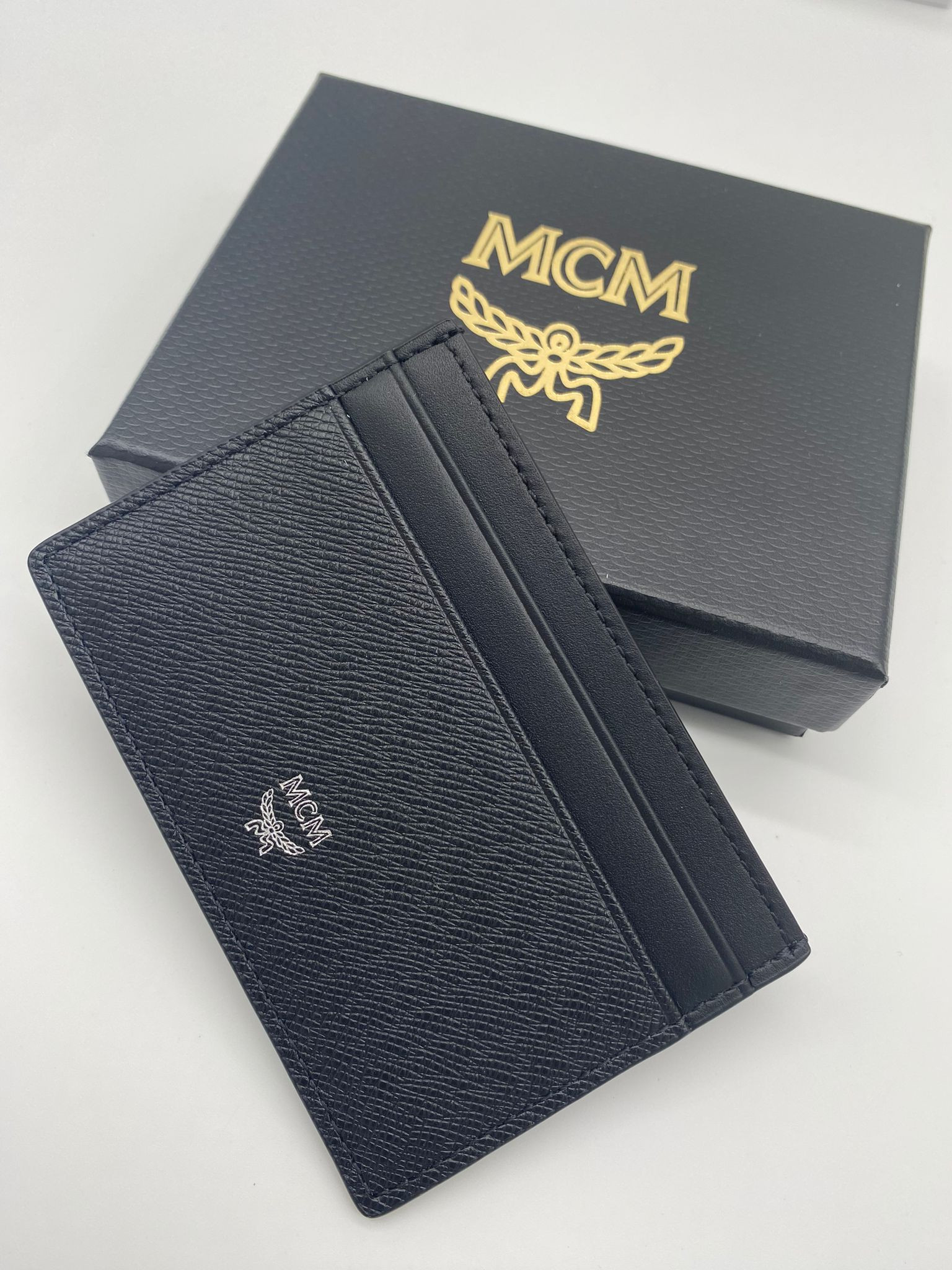 MCM Card Holder - Black / New Bric - One Size