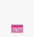 Mcm Aren Card Holder - Monogram Jacquard Pink - One Size