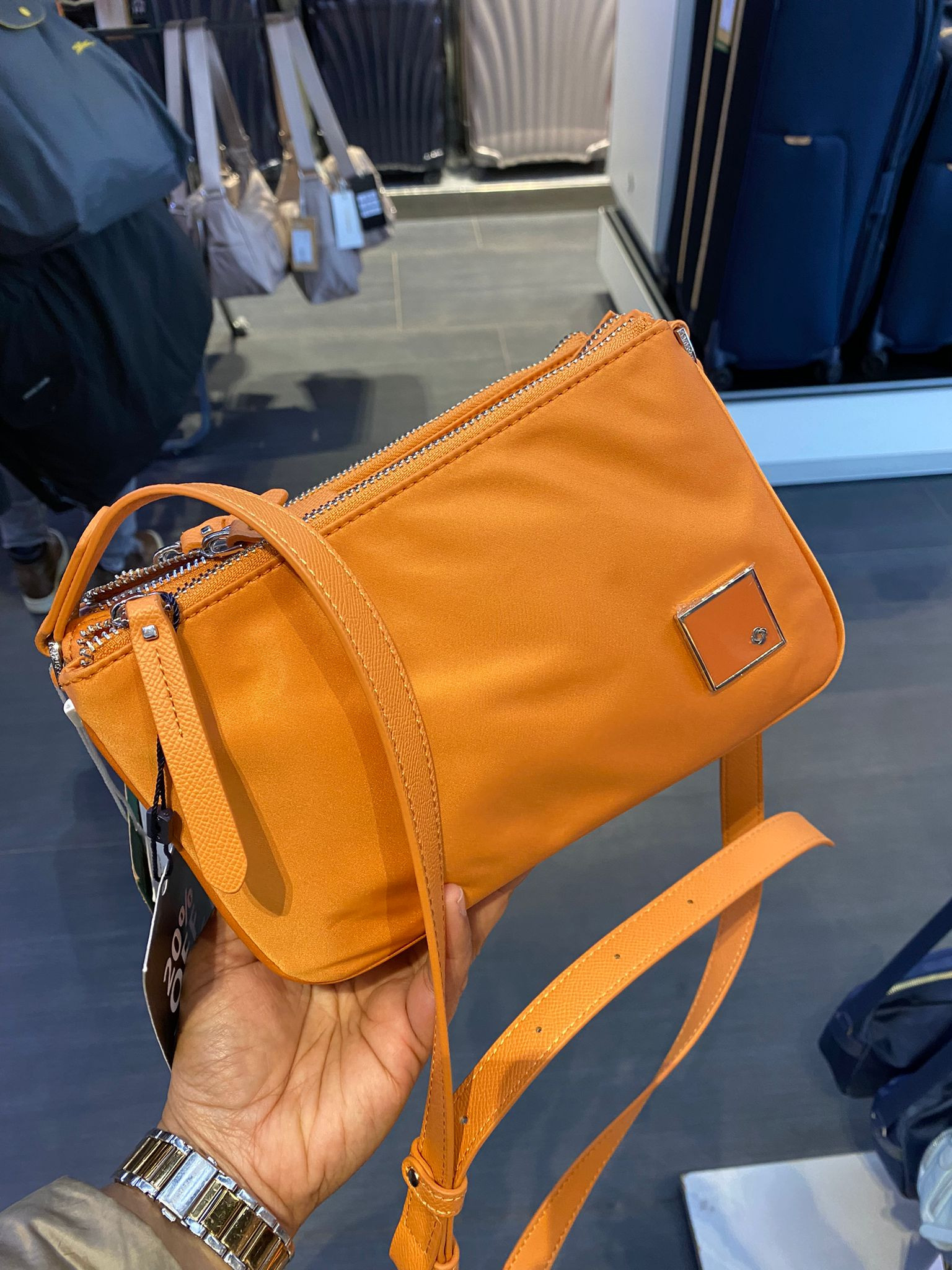 Samsonite Essentially Karissa Crossbody - Maple Orange - Tripple Zip / One Size