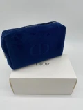 Dior Pouch - Velvet Blue - 19 x 11 x 8 cm