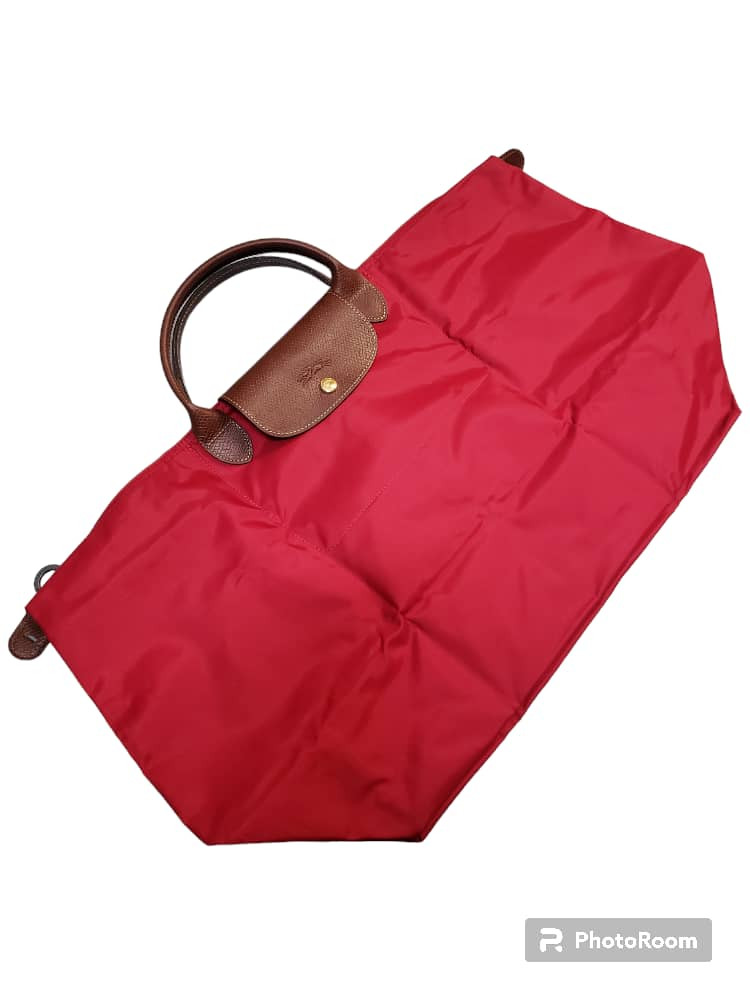 AzuraMart Longchamp Li Pliage Travel Bag Red Large Travel L1624089OB270