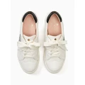 Kate Spade Fez Glitz Sneaker KA176 - Opt Wht/ Black - US 6.5/ EUR 37