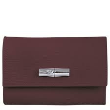 Longchamp Roseau Wallet - Burgundy - Medium L3253HPN009