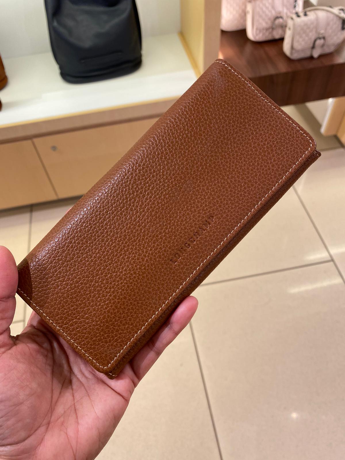 LONGCHAMP WALLET - COGNAC - LONG L3044021504