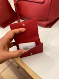 Longchamp Roseau Wallet - Red - Small 30012HPN5445
