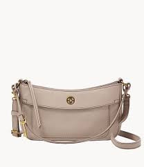 Fossil Skylar Baguette Crossbody - Graystone - One Size