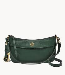 Fossil Skylar Baguette Crossbody - Alpine Green - One Size