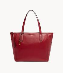 Fossil Sydney Tote - Red Velvet - One Size