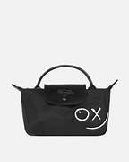 Longchamp Pouch Top Handle X Andre - 34175MRC001/Black - 20 x 10 x 6 cm