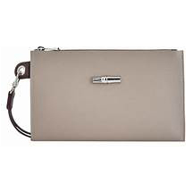 LONGCHAMP POUCH / WRISLET - ARGILE - 22 X 14 CM