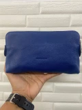 Longchamp Leather Pouch - Blue - 21x13x4cm
