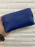 Longchamp Leather Pouch - Blue - 21x13x4cm