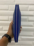 Longchamp Leather Pouch - Blue - 21x13x4cm