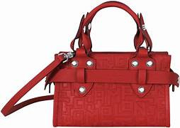 Longchamp Top Handle / Crossbody - Burnt Red - 10044HNGA29 / Small with long strap